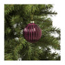 Kerstbal - paars - 8 cm