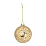 Kerstbal open - goudkleurig - Ø8 cm
