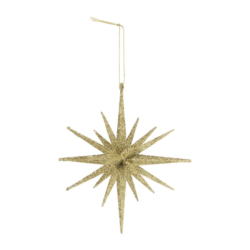 Ornament ster - goud - ⌀13.5 cm