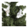 Vogel op clip - wit
