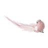 Vogel op clip - roze