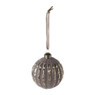 Kerstbal - goud/bruin - 8 cm