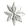 Papieren ster met glitter - zwart - ⌀30 cm 