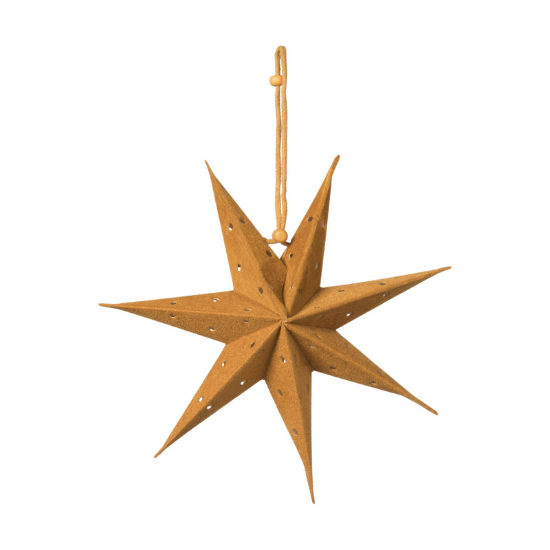 Papieren ster - cognac - ⌀20 cm 