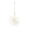 Kersthanger ster - wit - diverse varianten - 15 cm