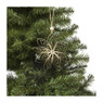 Kersthanger ster - wit - diverse varianten - 15 cm