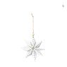 Kersthanger ster - blauw - 15 cm