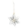 Kersthanger ster - blauw - 15 cm