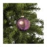 Kerstbal zon - paars - Ø8 CM