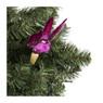 Toekan op clip - roze - 14 cm