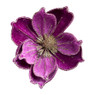 bloem op clip - roze - 14 cm