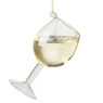 Kersthanger wijnglas - wit