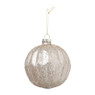 Kerstbal Kersthanger - roze - 10 cm