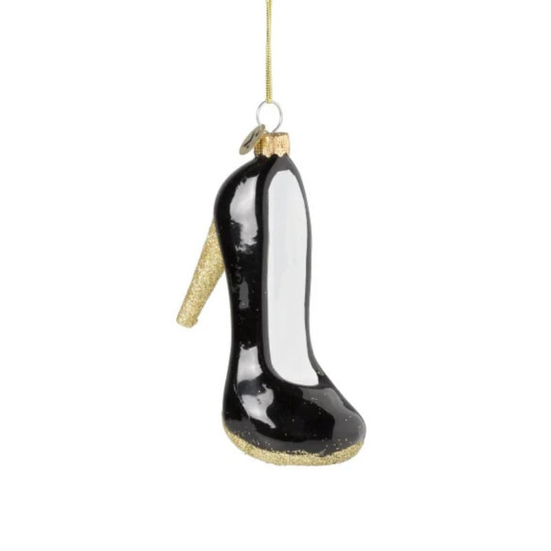 Kersthanger pump - diverse kleuren - 11x6.7x4.1 cm