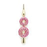Piek donut - roze/goudkleurig - 10x3.5x31 cm