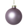 Kerstbal mat paars - 8 cm