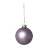 Kerstbal mat paars - 8 cm