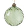 Kerstbal gedraaid glas - groen