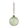 Kerstbal gedraaid glas - groen