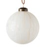 Kerstbal druipend - wit 