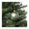 Kerstbal sneeuwvlok - groen - ⌀8 cm