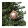 Kerstbal merry christmas - roze - ⌀8 cm