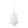 Kersthanger teddy kerstboom - wit - 15x2.5x26.5 cm