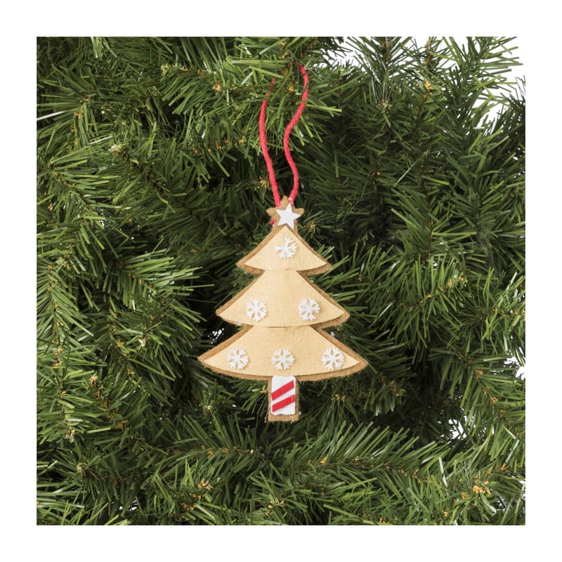 Kersthanger kerstboom - diverse varianten - 13x7.5x1 cm