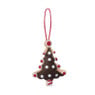 Kersthanger kerstboom - diverse varianten - 13x7.5x1 cm