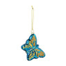 Kersthanger vlinder - glas - 10x7x3.4 cm 
