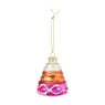 Kersthanger taart - roze/wit -ø5.7x6.8 cm