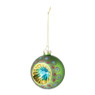 Kerstbal boho - groen - ø8 cm