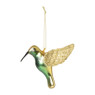 Kersthanger vogel - goud