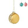 Kersthanger macaron - diverse kleuren - ø6x6.5 cm