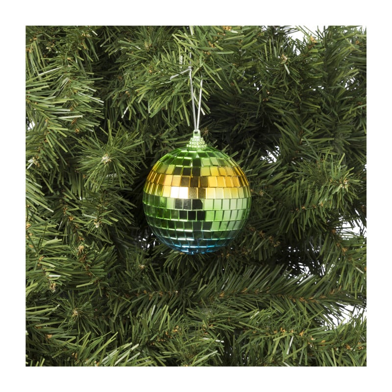 Kersthanger discobal boho - diverse kleuren - ø8x8 cm