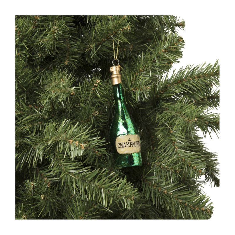 Kersthanger champagne - diverse varianten - ø4.5x15.5 cm