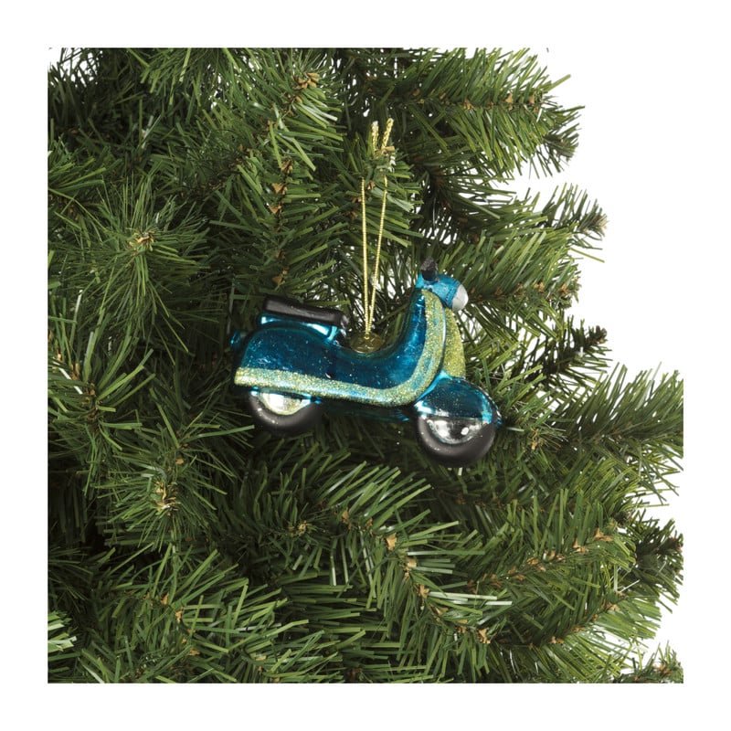 Kersthanger scooter - glas - 7x10.5x4.2 cm