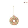 Kersthanger donut - diverse varianten - 9.3x9x3.5 cm