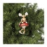 Kersthanger rendier santa lady - glas - 14.8x7.2x6.8 cm
