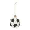 Kersthanger voetbal - glas - ø7x6.7 cm