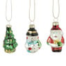 Kersthanger mini xmas - set van 3 - 5.5 cm
