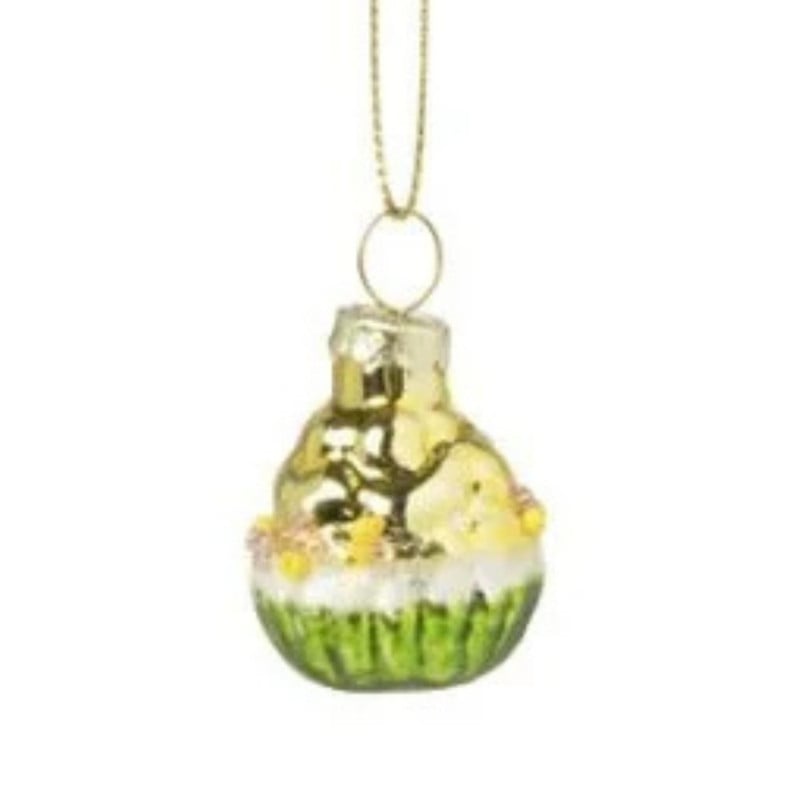 Kersthanger mini cake - set van 3 - 4 cm