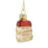 Kersthanger mini cake - set van 3 - 4 cm