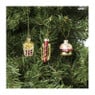Mini kersthanger food - set van 3 - 5 cm