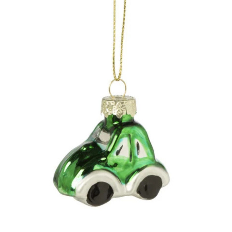 Kersthanger mini auto - set van 3 - 5 cm