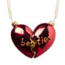 Kersthanger best friends - rood - 7.2x5.8x4 cm