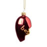 Kersthanger best friends - rood - 7.2x5.8x4 cm