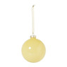 Kerstbal glas - geel - ø8 cm