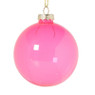 Kerstbal glas - roze - ø8 cm