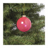 Kerstbal glas - roze - ø8 cm